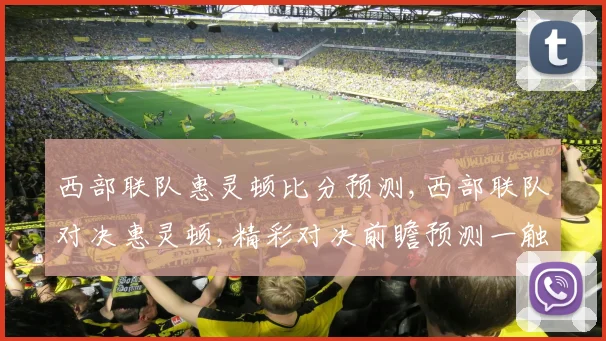 西部联队惠灵顿比分预测,西部联队对决惠灵顿,精彩对决前瞻预测一触即发,不容错过